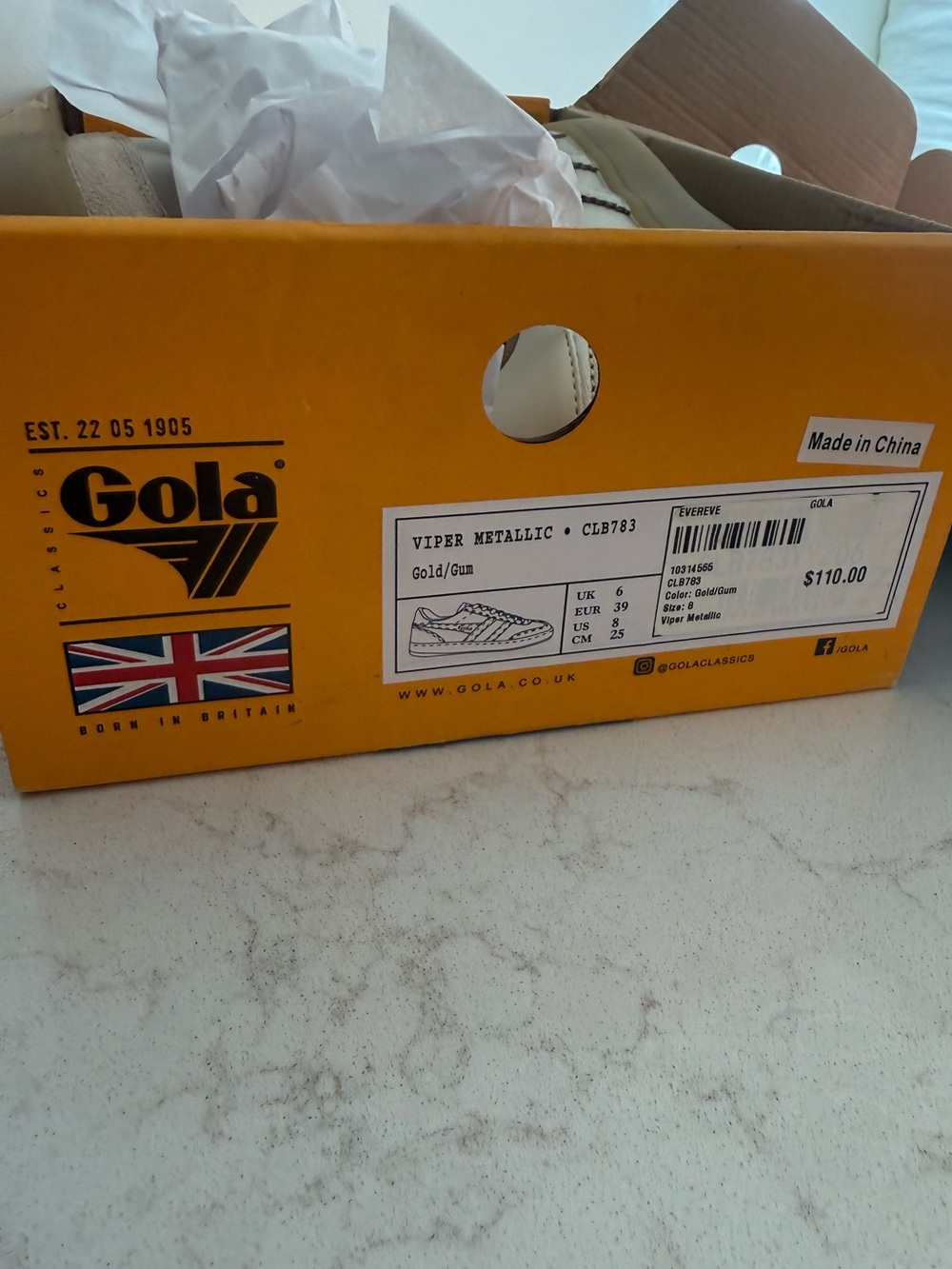 Gola Viper Metallic Sneakers - Picture 7 of 7